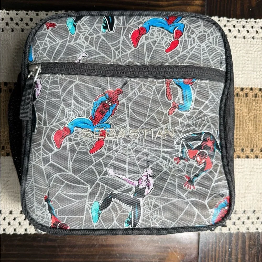 Pottery Barn Kids Sebastian Spidey & Friends Back Pack Lunch Box Set - Picture 7 of 11